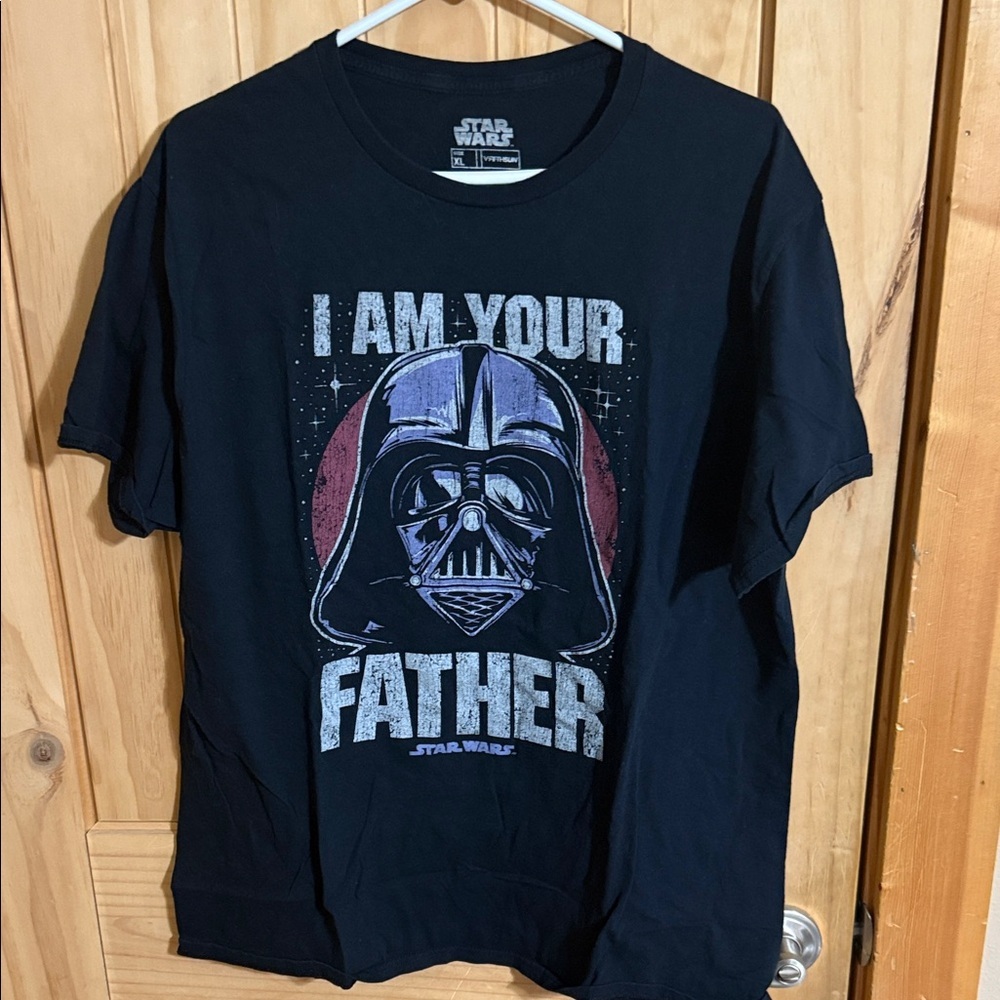 Star Wars Black and Gray Darth Vader Mens Tee